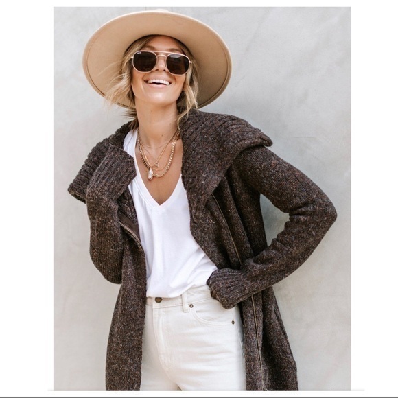 “RAISEN” Cane Zip Front Chunky Coatigan Sw… - Picture 1 of 7